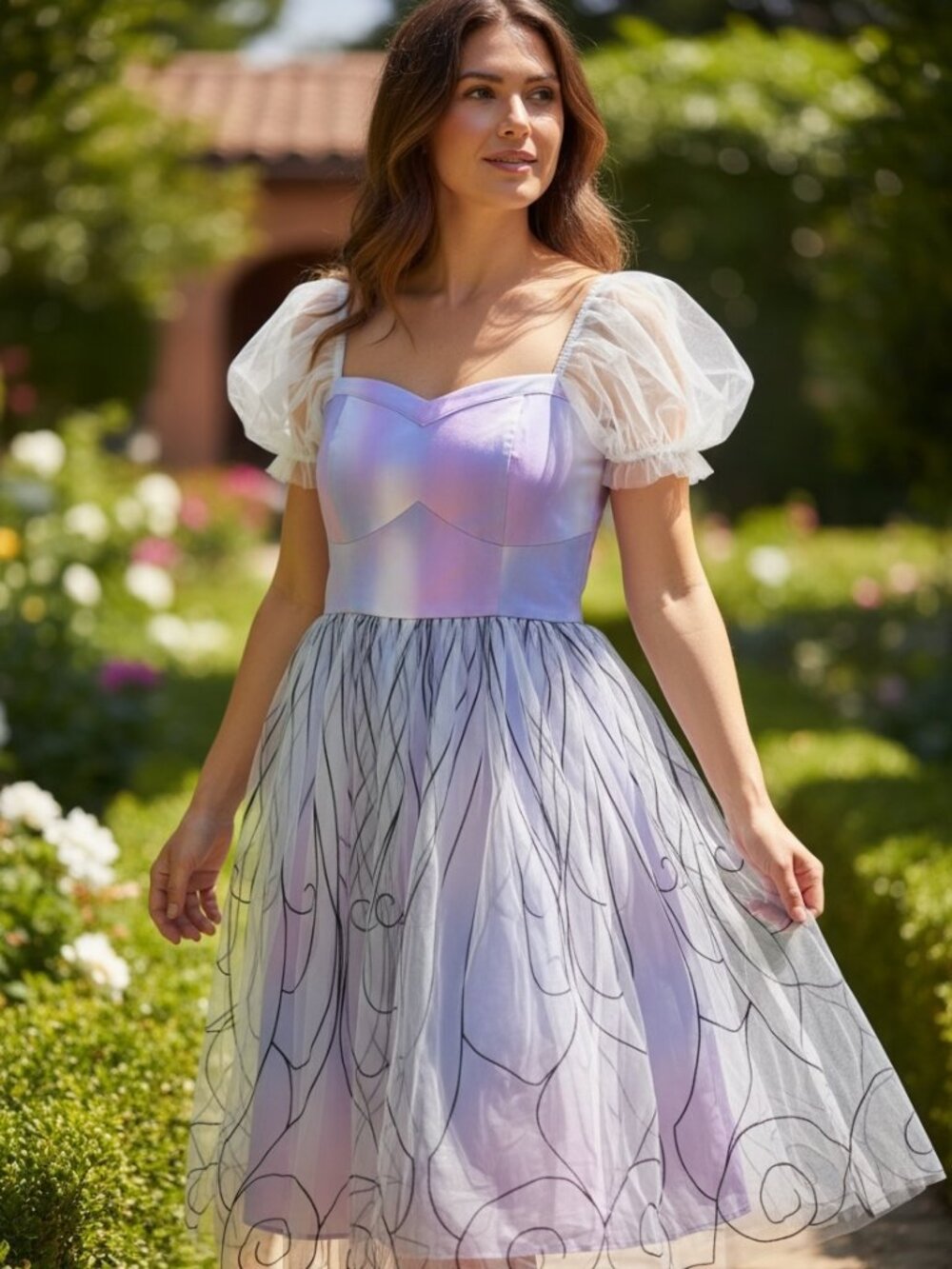 Disney Her / Our Universe Purple Wicked Glinda Dress Sz Medium NWOT Cosplay